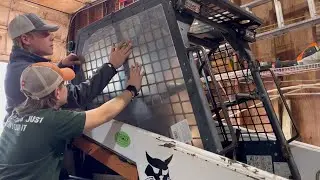 How NOT to BUILD A DIY SKID STEER CAB with plexiglass!