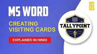 Creating Visiting Cards in MS Word | Tally Point Inc