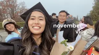 november vlog | ana luisa gift haul, ikea date, in-person ubc grad