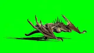 dragon walking on #greenscreen #viral