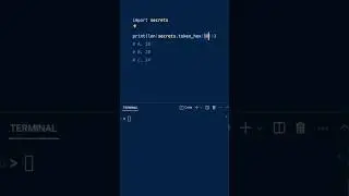 Quiz-answer - Did you know about secret tokens in #python? #pythonprogramming #coding #quiz