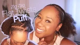 Zig Zag Flat Twists Puff | MJ's Way