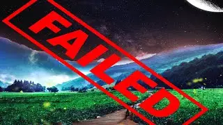 Epic fantasy landscape failed photoshop art