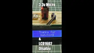 Using a 5 Volt LCD1602 Display with 3.3 Volt Microcontrollers  