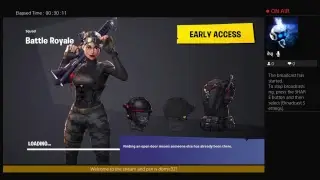 Fortnite stream with sub commander skin
