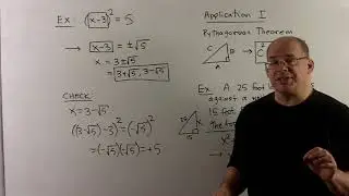 INTALG 8.1a: Square Root Property and Applications