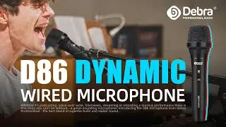 D Debra Audio D86 Wired Dynamic Metal Microphone, Pro Cardioid Handheld Mic