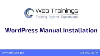 WordPress Installation 2017 - How to Install WordPress Manually in Cpanel/FTP