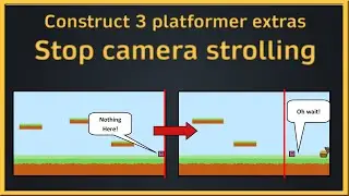 Construct 3 platformer extras: Stop camera scrolling, perfect for hiding secrets