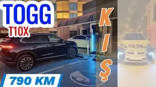 TOGG T10X KIŞ UZUN YOL TÜKETİMİ (790km)
