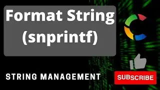 Format strings in C ||  snprintf() usage || String contain multiple data types