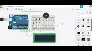 Smart Pill Reminder with Arduino | LCD + Buzzer + Button | Tinkercad Simulation (No RTC)