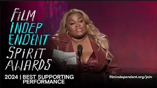 DA’VINE JOY RANDOLPH wins BEST SUPPORTING PERFORMANCE at the 2024 Film Independent Spirit Awards