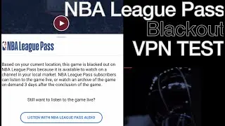 NBA League Pass Blackout workaround with VPN