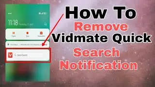 How To Remove Vidmate [Search Notification]/