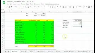 Spreadsheets V3 Functions