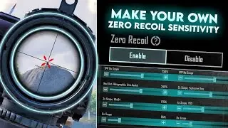 How to make your own Sensitivity | Best Zero Recoil Sensitivity for BGMI | Sensitivity Settings Code
