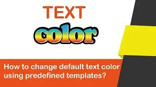 How to change default text color using predefined template -Inkybay Product Customizer (Shopify)
