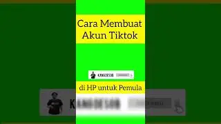 Cara Membuat Akun Tiktok di HP untuk Pemula #shorts @KangDesob
