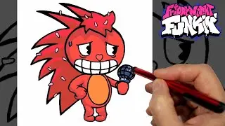Флэки|Рисование в смартфоне|Фрайдей Найт Фанкин.Flaky|Drawing in a smartphone|Friday Night Funkin