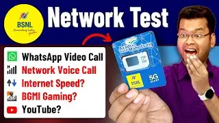 BSNL Sim Speed Test - 15 Tests | BSNL 3G Speed? BSNL 4G or 5G? BSNL YouTube & BSNL Calling Test