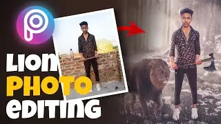 lion king photo editing in PicsArt || step by step ||SA PICTURES||