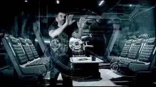 visual efx1 HUD 3D Sci Fi - green screen