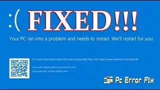 How to Fix Your PC Ran into a Problem and Needs to Restart? | Working Tutorial | PC Error Fix