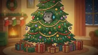 Lo-Fi Cat: Silent Night 🎄✨ | Cozy Christmas Study & Sleep Music
