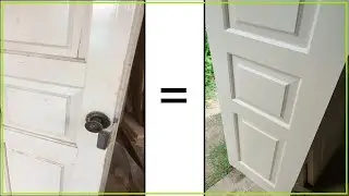 Реставрация старых деревянных дверей / Old wooden door restoration DIY