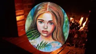 Hypnotically RELAXING - Art Fire Rain Thunderstorm ⛈️🌩️