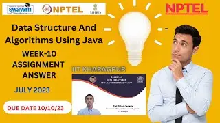 NPTEL Data Structure And Algorithms Using Java WEEK 10 Quiz Assignment Solution 2023|#quiz