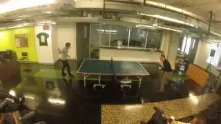 2014 Ping pong tournament, semi-finals: Sergey vs Eugene
