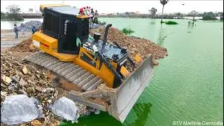 Incredible Filling the ditch & Cleaning Use Bulldozer SHANTUl DH17C3Pro