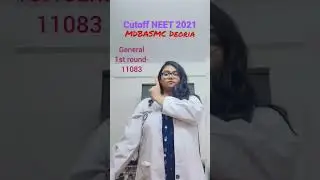 NEET 2021 Cutoff of MDBASMC Deoria, U. P. 