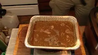 Cooking Steak and brown mushroom gravy