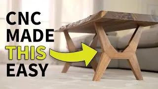 CNC Flat Pack, Live Edge Coffee Table