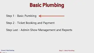 Step 1 of 3 - Basic Plumbing | Cinema Ticket Booking Application