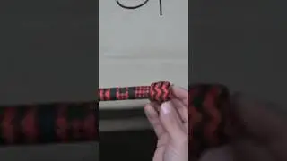 Shaping the edges of a finished Herringbone Knot
