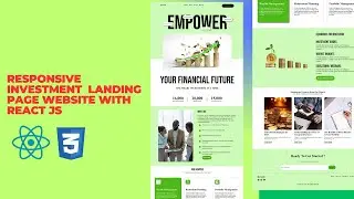 How To Make An Investment Website Using React JS | React to Build An Investment Website
