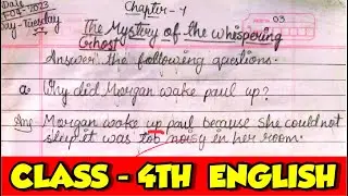 The Mystery of the whispering ghost question answer periwinkle english class 4