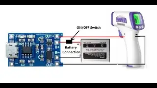Life hacks with temperature sensor - convert rechargeable infrared thermometer