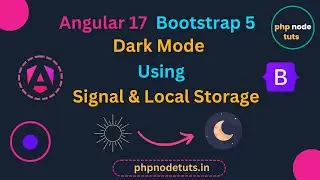 🤯Angular 17 Dark Mode using Bootstrap 5,  Signal and Local Storage | Angular 17 Dark Mode|Angular 17