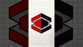 Mastering 3D Optical Illusions: Graph Paper Art Tutorial ✍🏻 