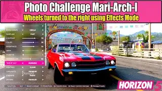 FH5 Photo Challenge Mari-Arch-I - Arch of Mulege - Wheels turned to the right using Effects Mode