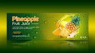 How to Design Professional Fruits Banner - Photoshop Tutorial