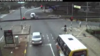 Cámara de foto detección: Registra accidente de Tránsito.