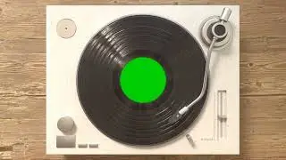 Cd Player Green Screen || SPINNING RECORD ||  rotate disk/cd green screen || Album cover animation