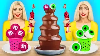 Tantangan Saus Coklat KAYA vs BANGKRUT | Pertarungan Makanan Ajaib oleh RATATA POWER