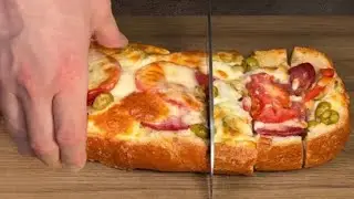 Всего 1 кусок хлеба! Невероятно вкусно и быстро! Вкуснее пиццы